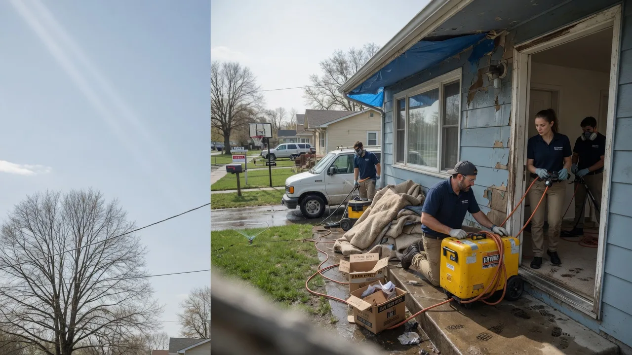 Basement Flood Cleanup in Columbus, KS near me